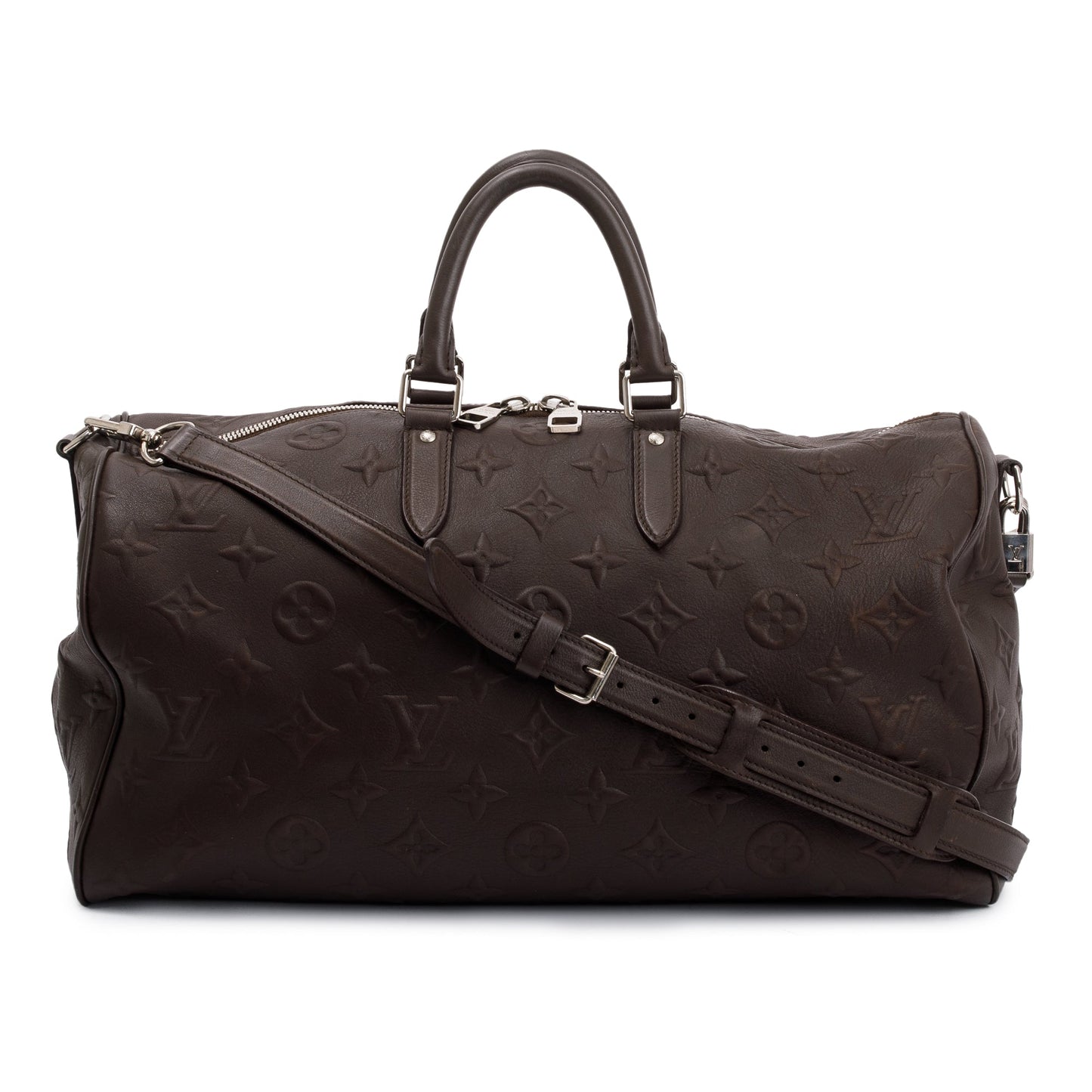 Louis Vuitton Brown Edun Monogram Revelation Keepall Bandouliere 45