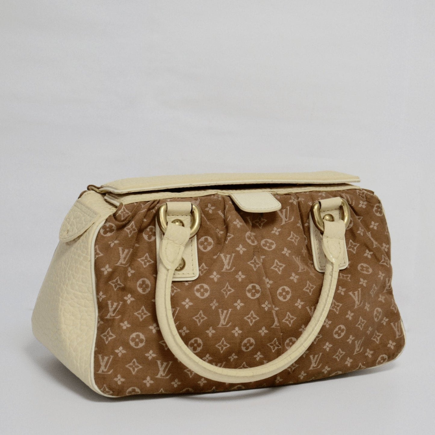 Louis Vuitton Brown Mini Lin Trapeze PM