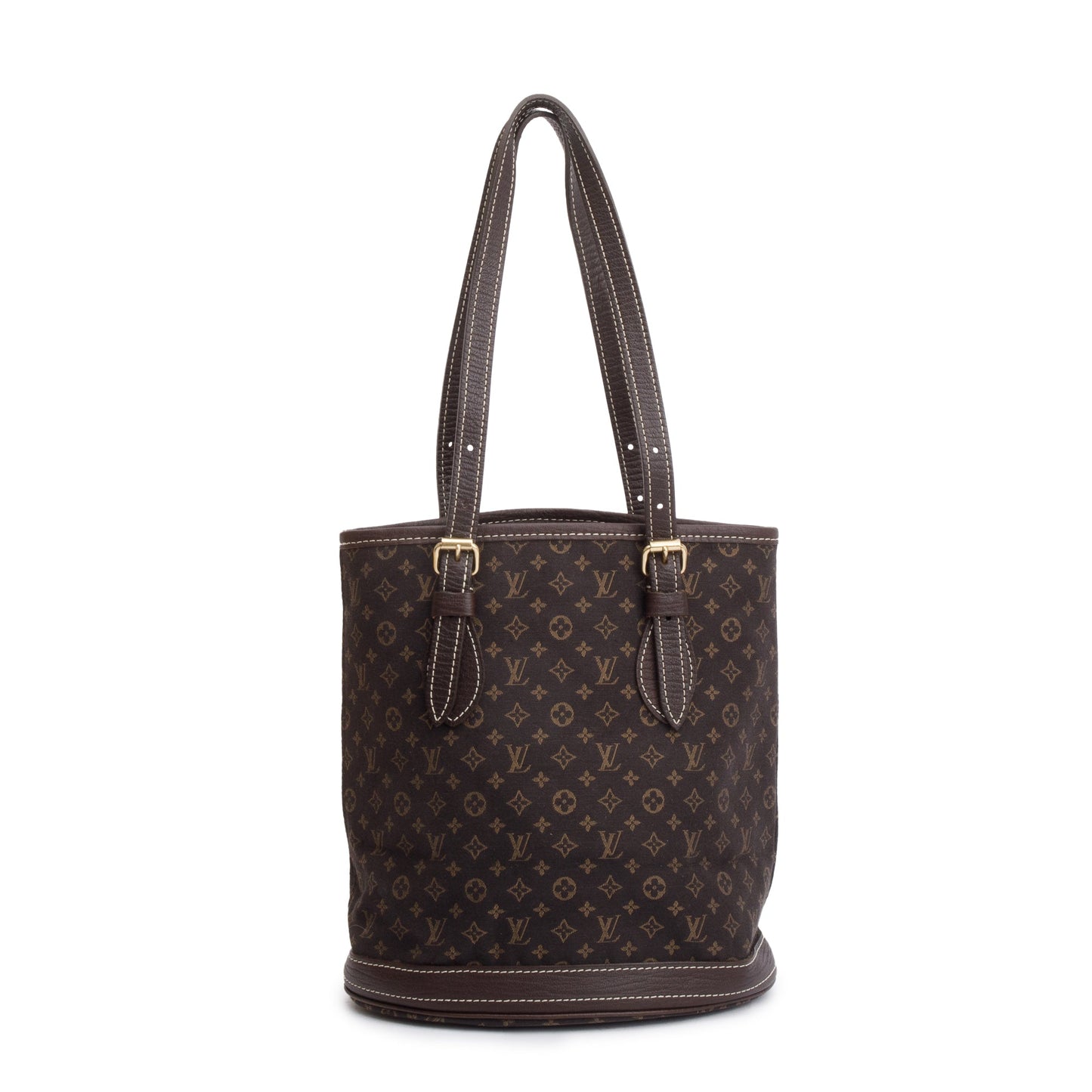 Louis Vuitton Brown Monogram Mini Lin Petit Bucket Bag