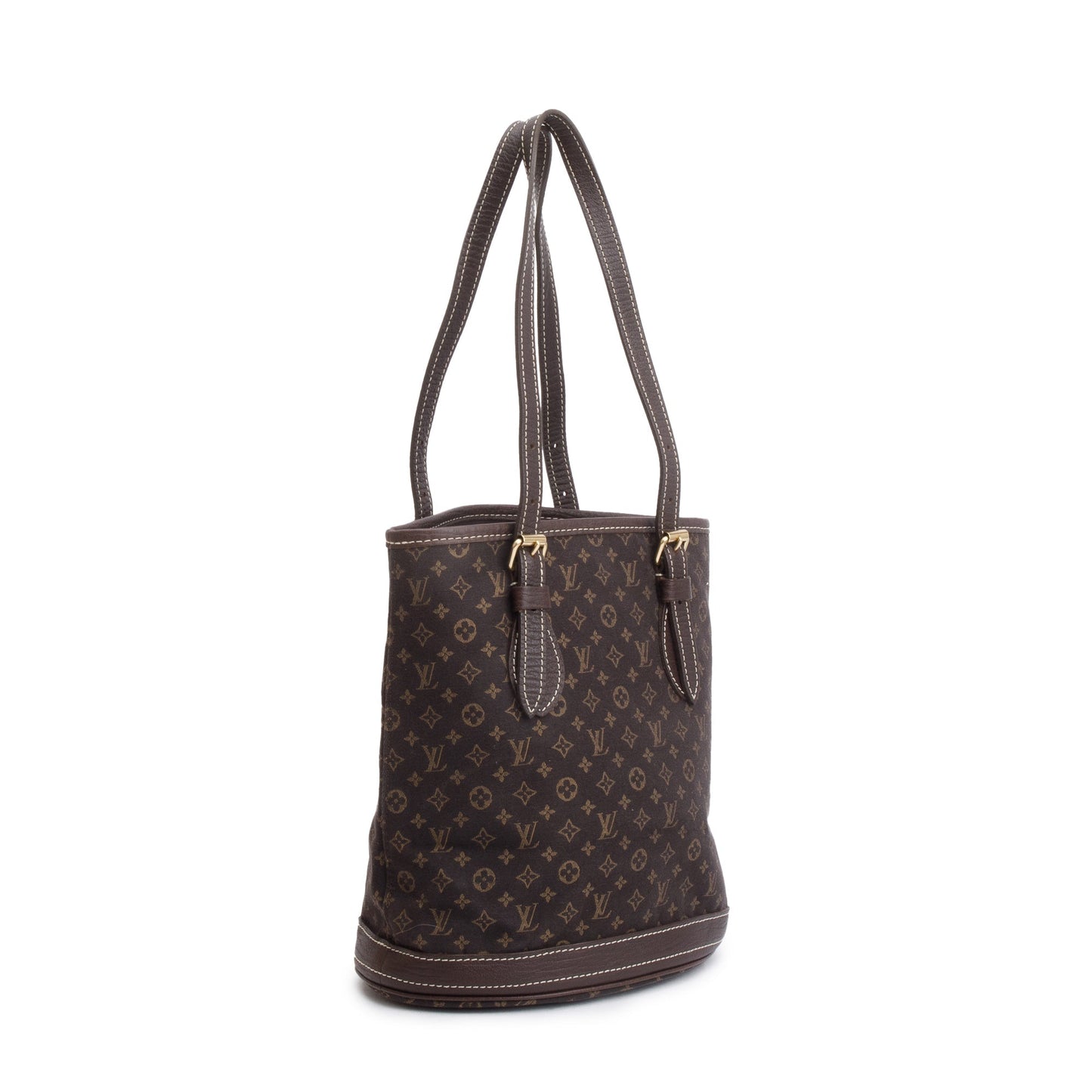 Louis Vuitton Brown Monogram Mini Lin Petit Bucket Bag