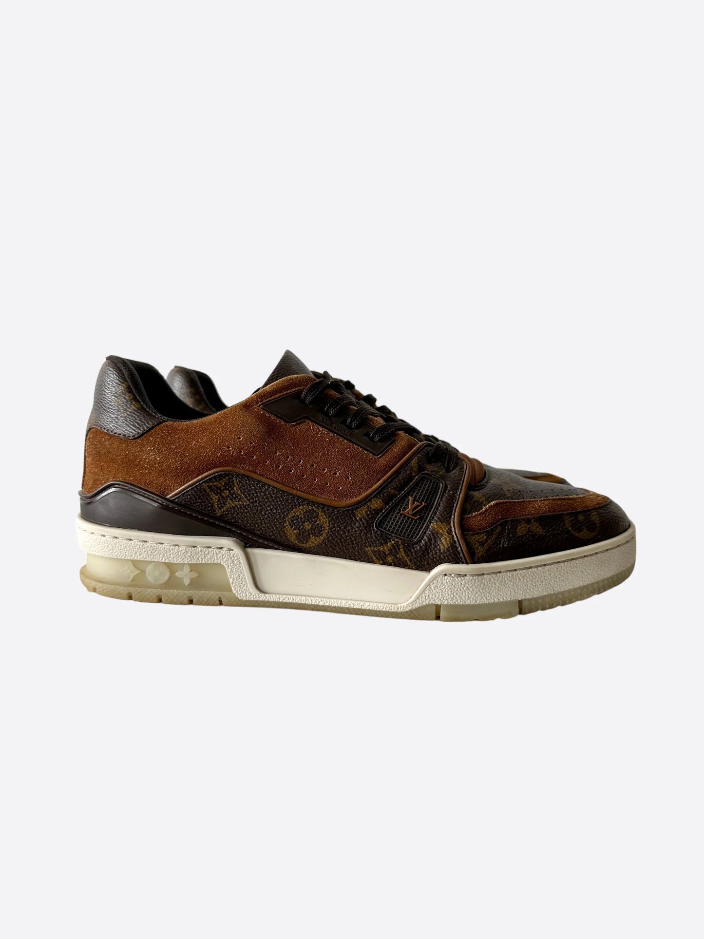 LOUIS VUITTON MONOGRAM SUEDE TRAINERS