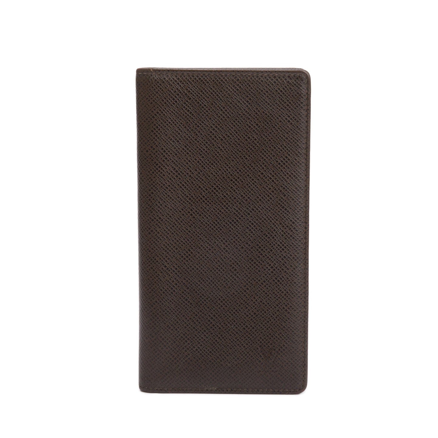 Louis Vuitton Brown Taiga Leather Porte-Valeurs Wallet Organizer