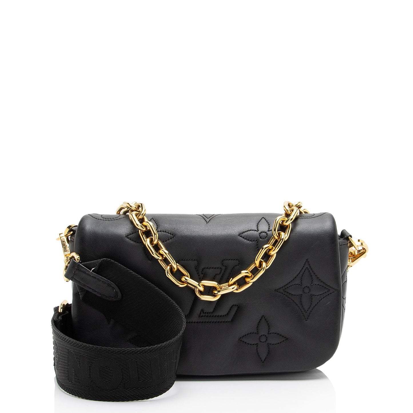 Louis Vuitton Bubblegram Calfskin Wallet on Strap