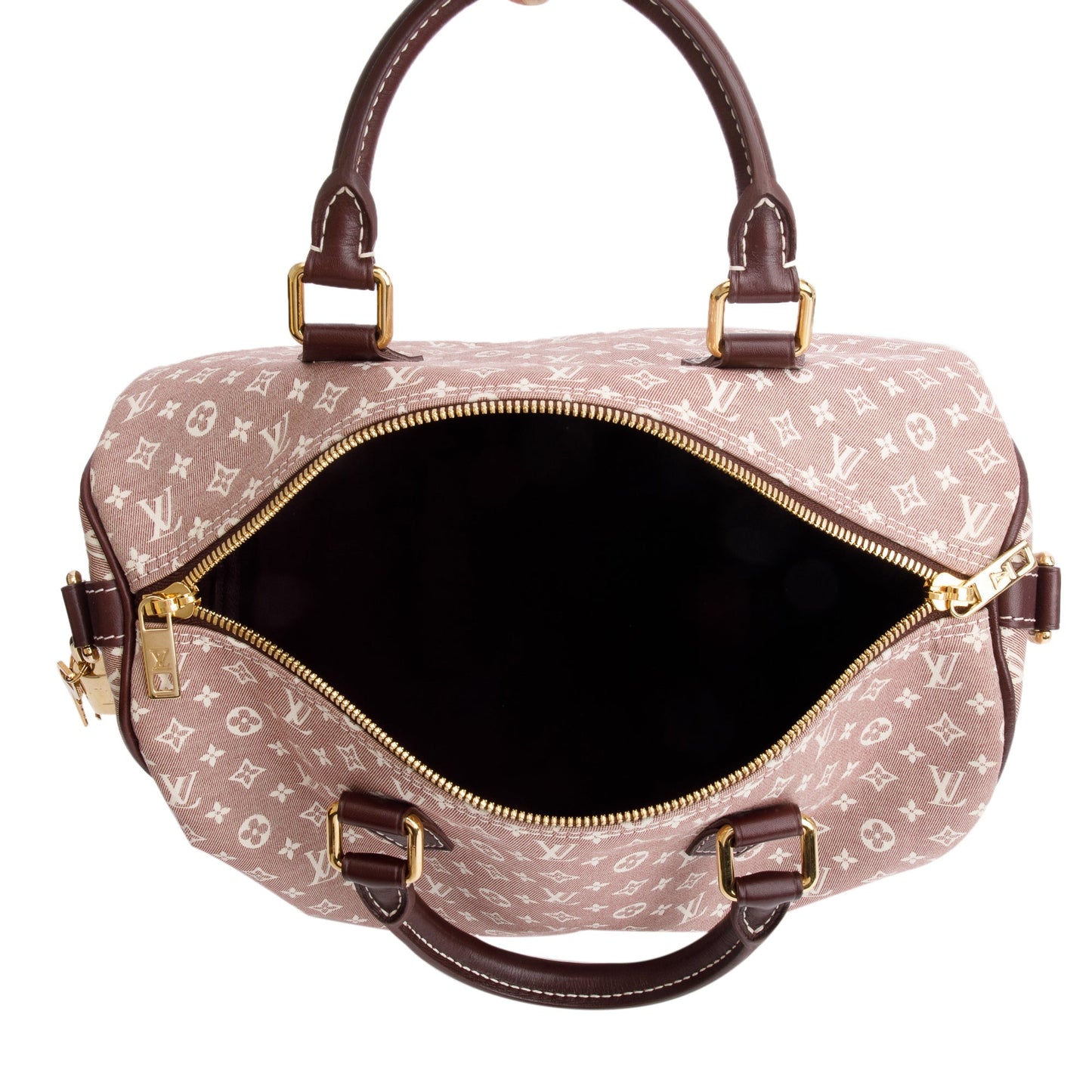 Louis Vuitton Burgundy Idylle Monogram Mini Lin Speedy Bandouliere 30