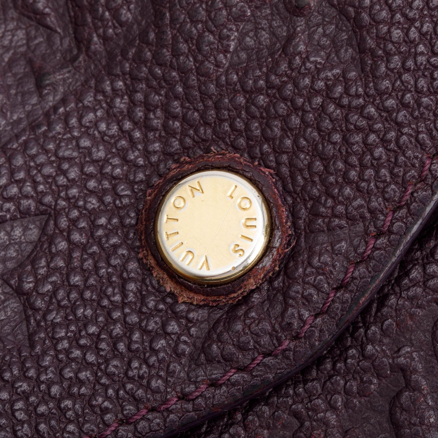 Louis Vuitton Burgundy Monogram Empreinte Curieuse Wallet
