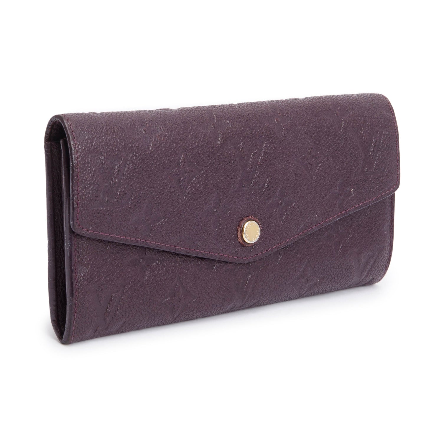 Louis Vuitton Burgundy Monogram Empreinte Curieuse Wallet