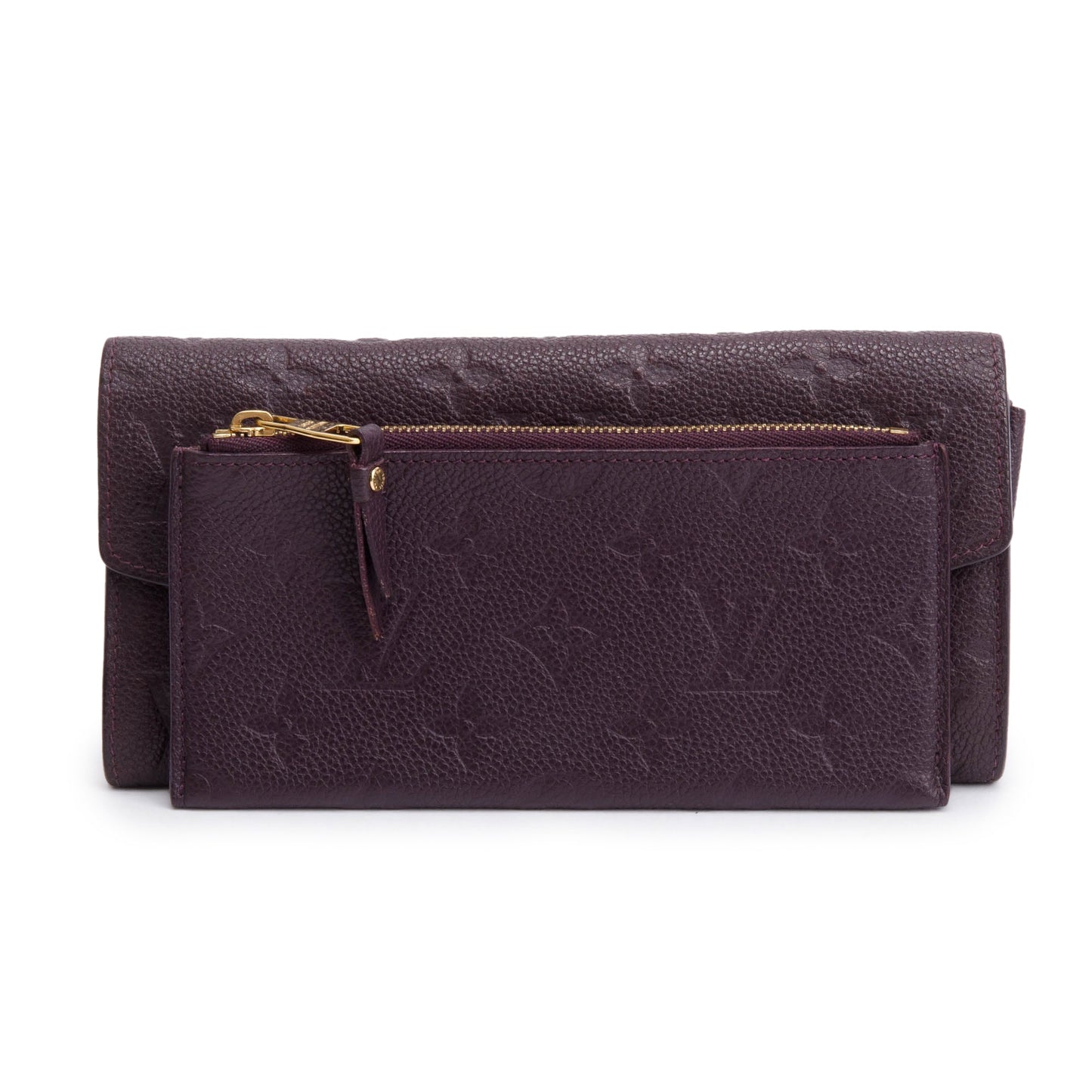 Louis Vuitton Burgundy Monogram Empreinte Curieuse Wallet