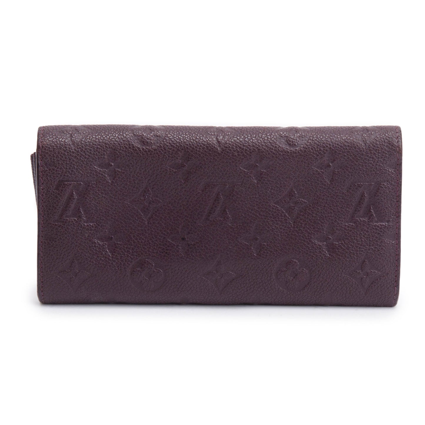 Louis Vuitton Burgundy Monogram Empreinte Curieuse Wallet