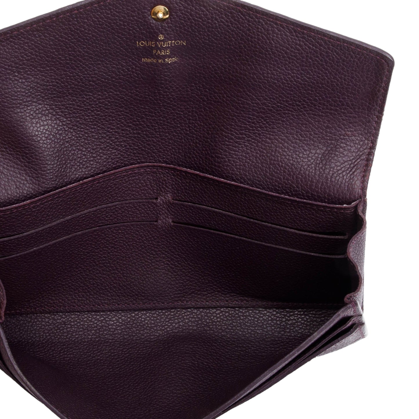 Louis Vuitton Burgundy Monogram Empreinte Curieuse Wallet