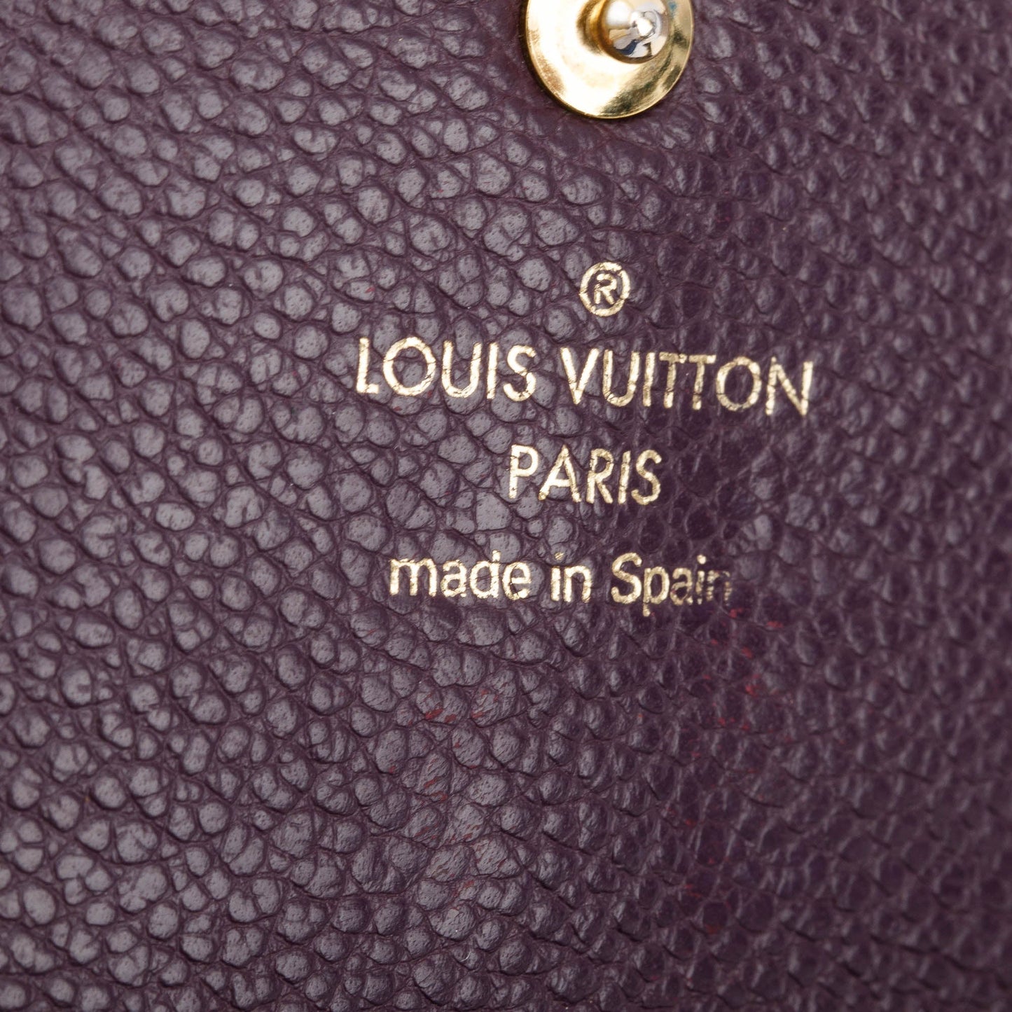Louis Vuitton Burgundy Monogram Empreinte Curieuse Wallet
