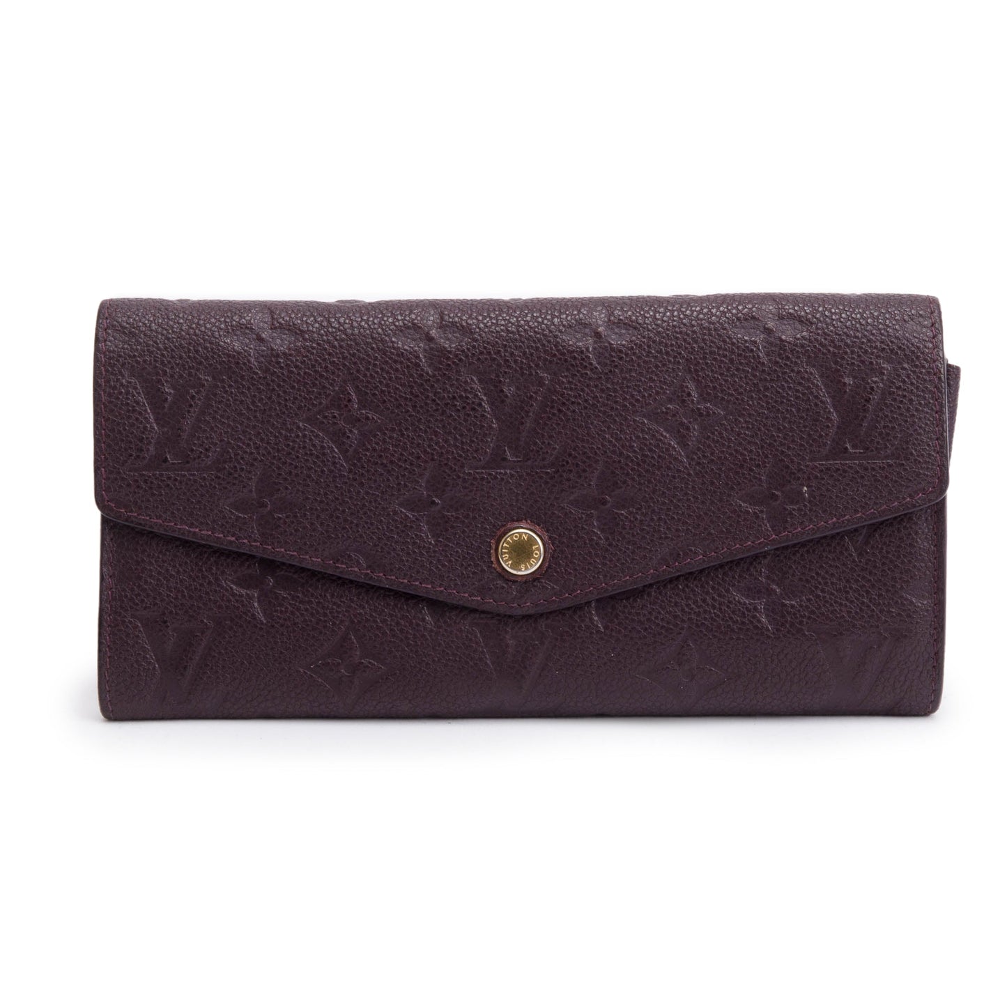 Louis Vuitton Burgundy Monogram Empreinte Curieuse Wallet