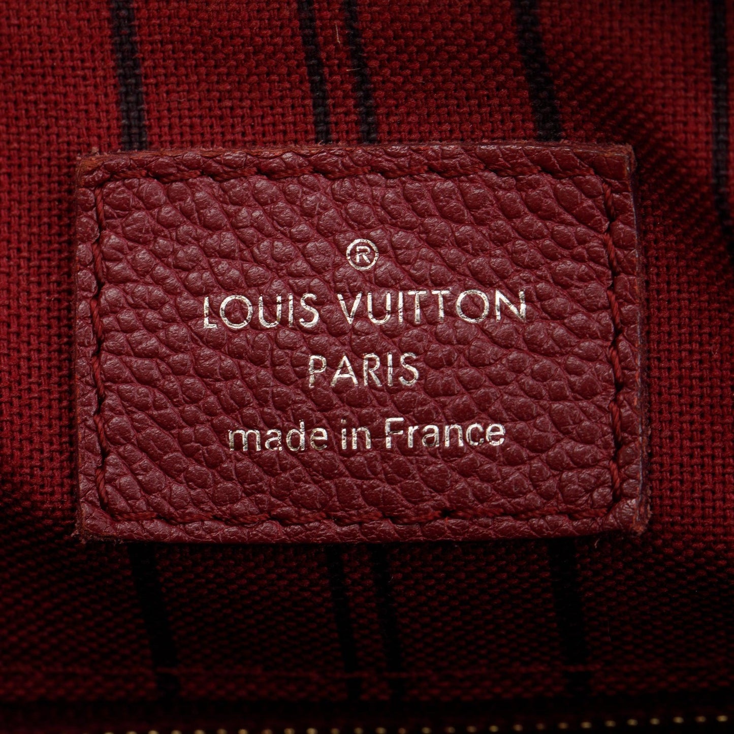 Louis Vuitton Burgundy Monogram Empreinte Leather Speedy Bandouliere 25