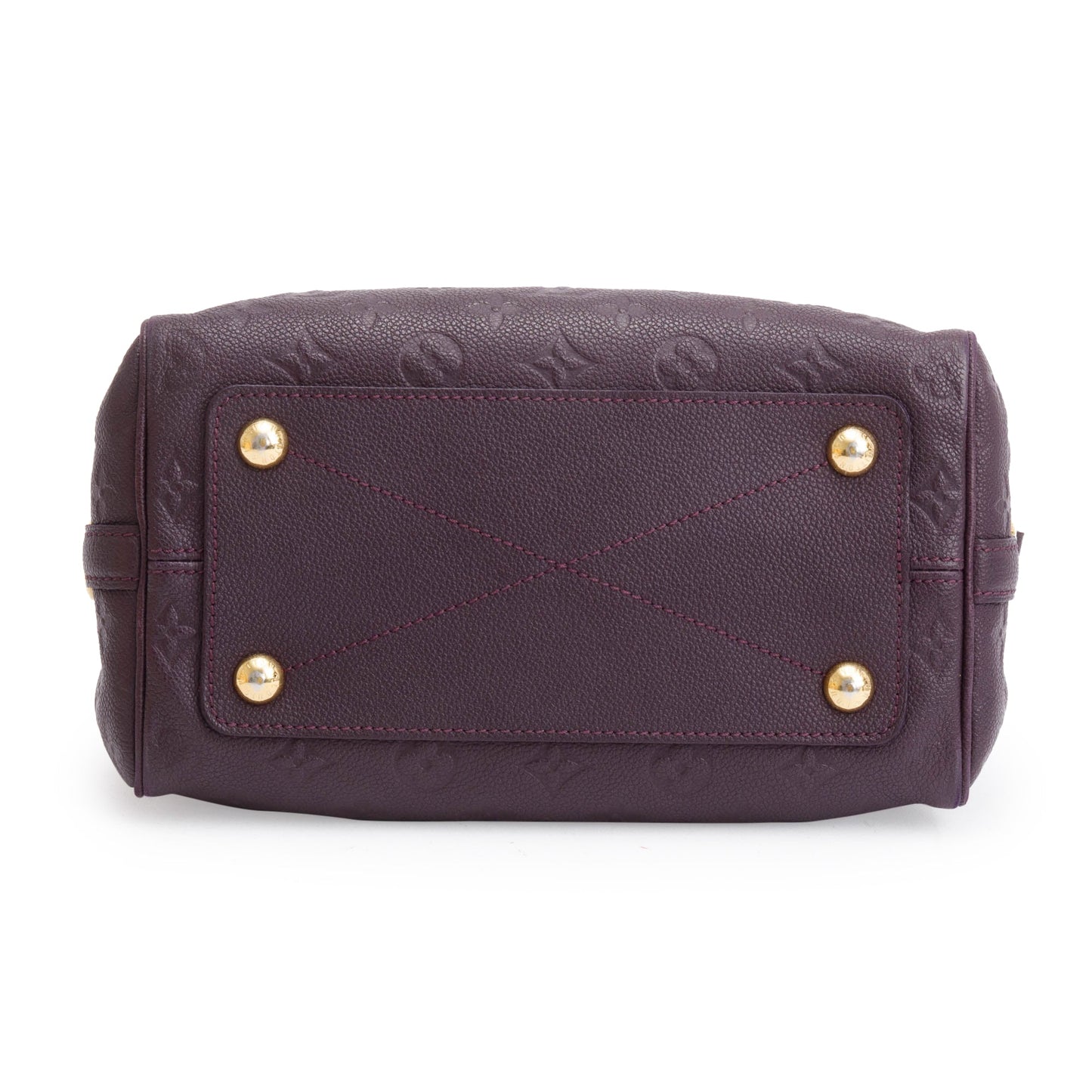 Louis Vuitton Burgundy Monogram Empreinte Leather Speedy Bandouliere 25