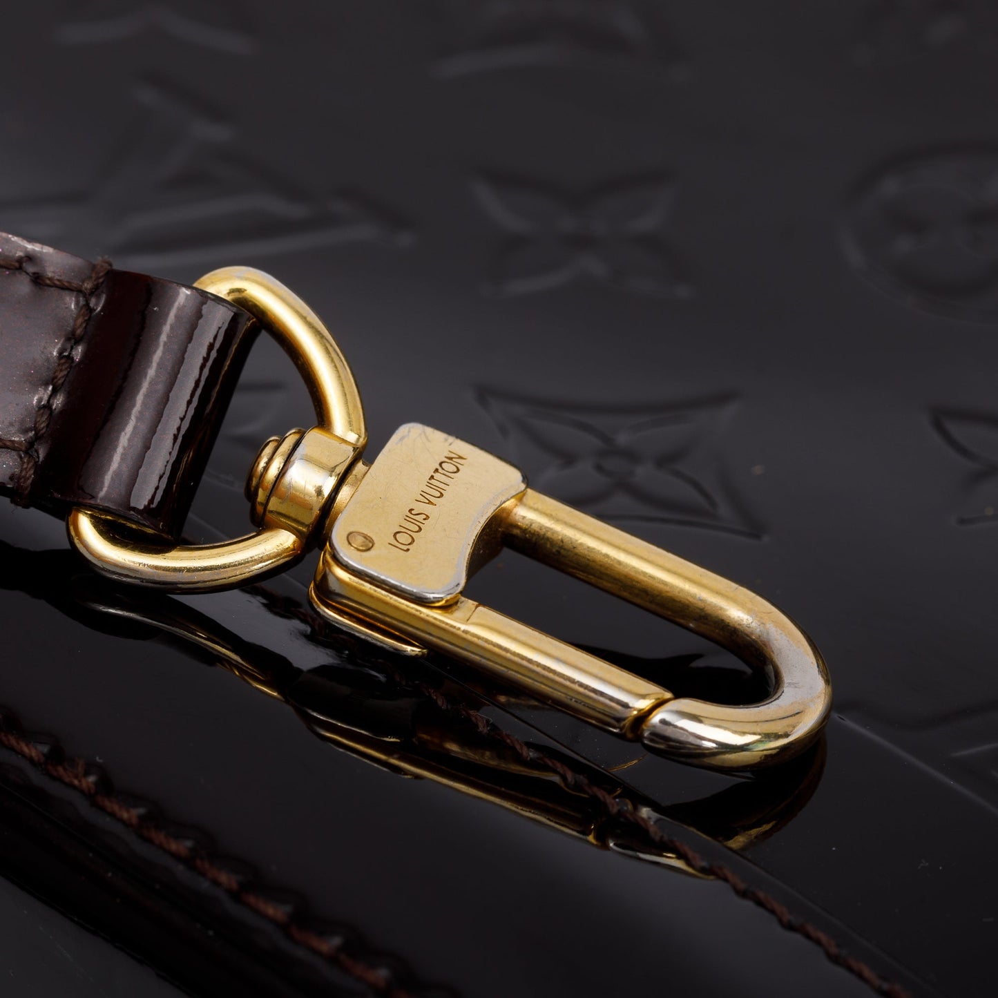 Louis Vuitton Burgundy Monogram Vernis Leather Alma BB