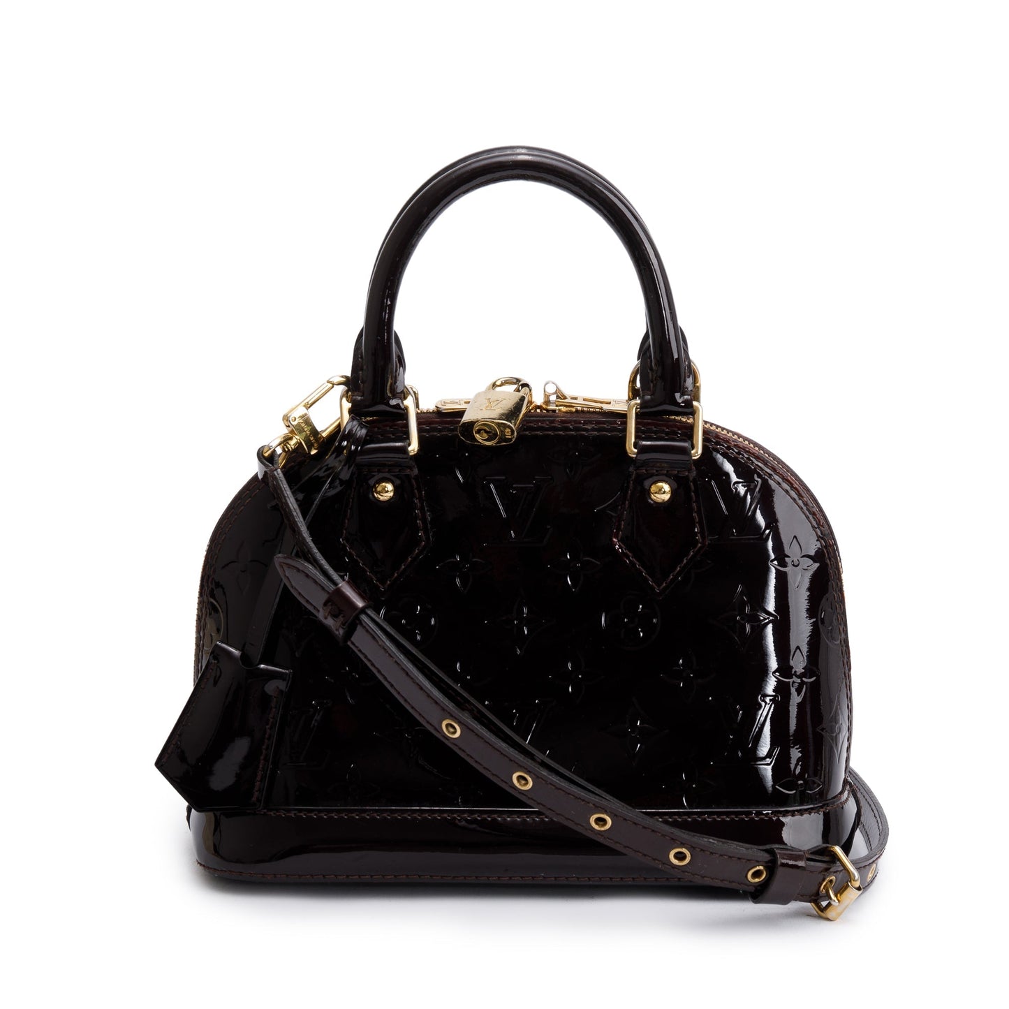 Louis Vuitton Burgundy Monogram Vernis Leather Alma BB