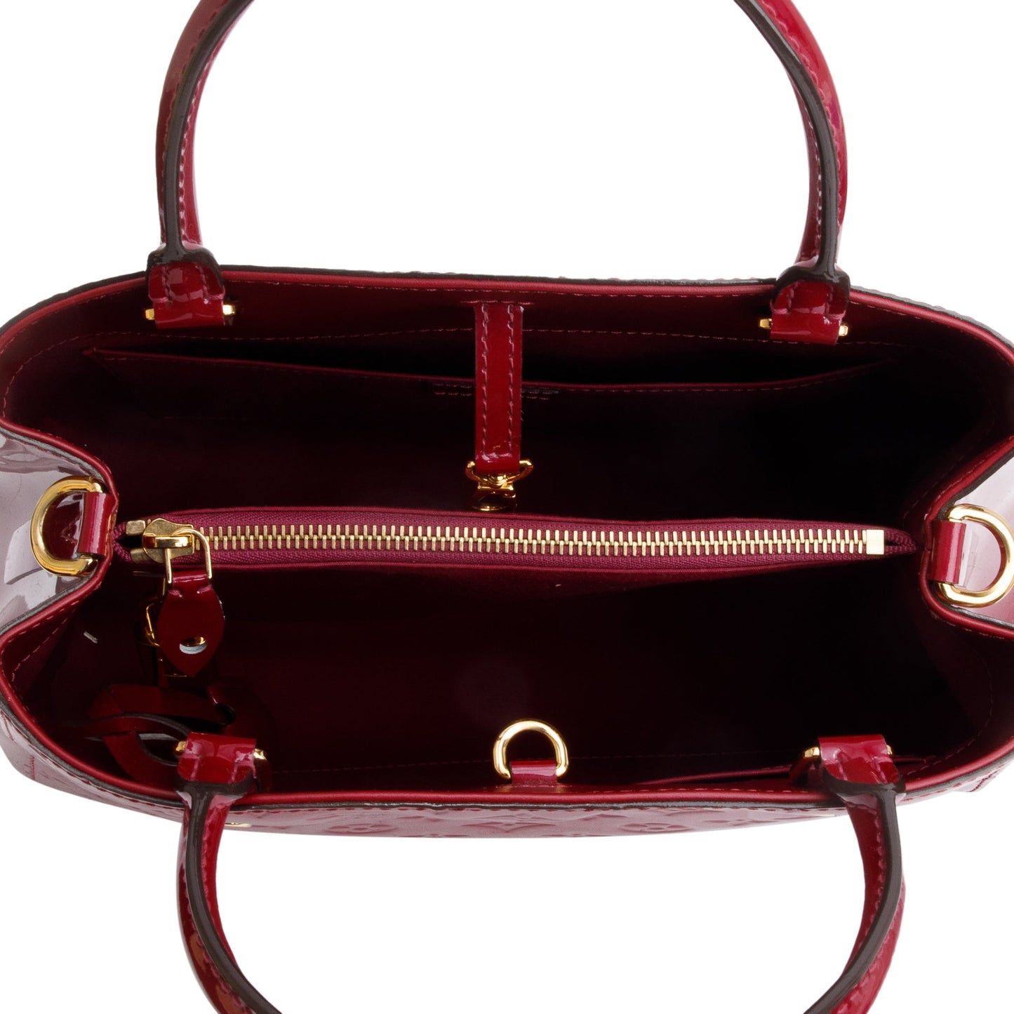 Louis Vuitton Burgundy Monogram Vernis Montaigne MM