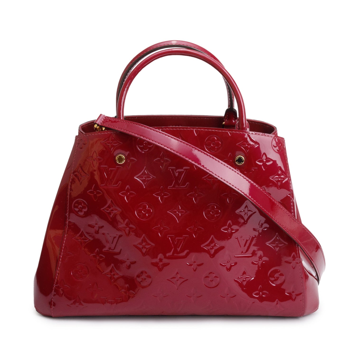 Louis Vuitton Burgundy Monogram Vernis Montaigne MM