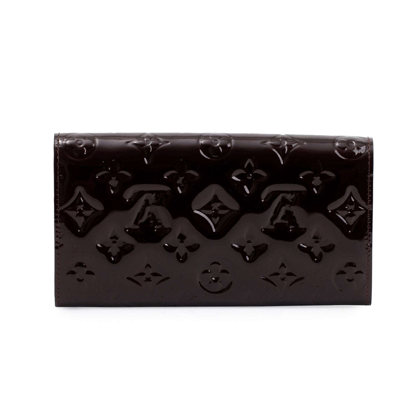 Louis Vuitton Burgundy Monogram Vernis Sarah Wallet