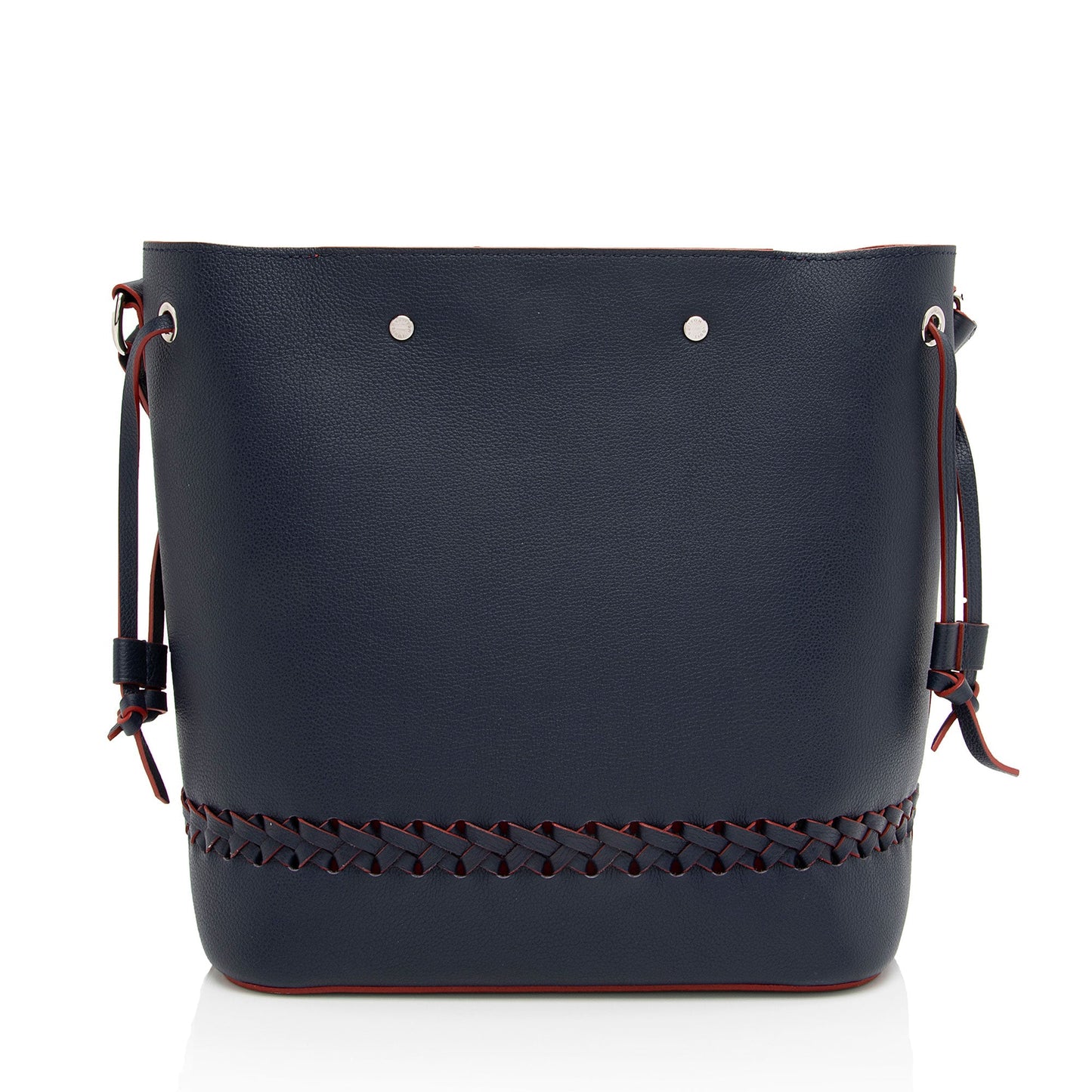 Louis Vuitton Calfskin Braided Lockme Bucket Bag (SHF-bMf3Q3)
