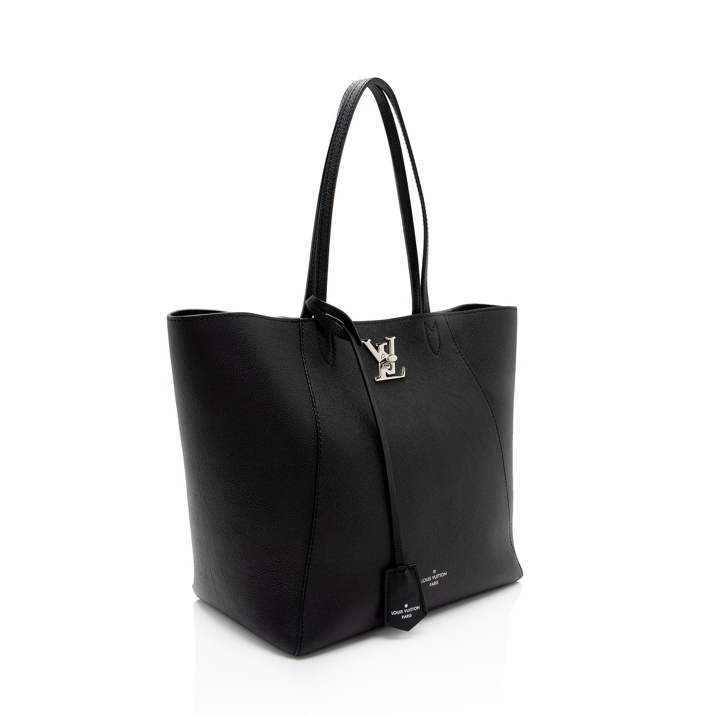 Louis Vuitton Calfskin Lockme Cabas Tote (SHF-hQ75XO)