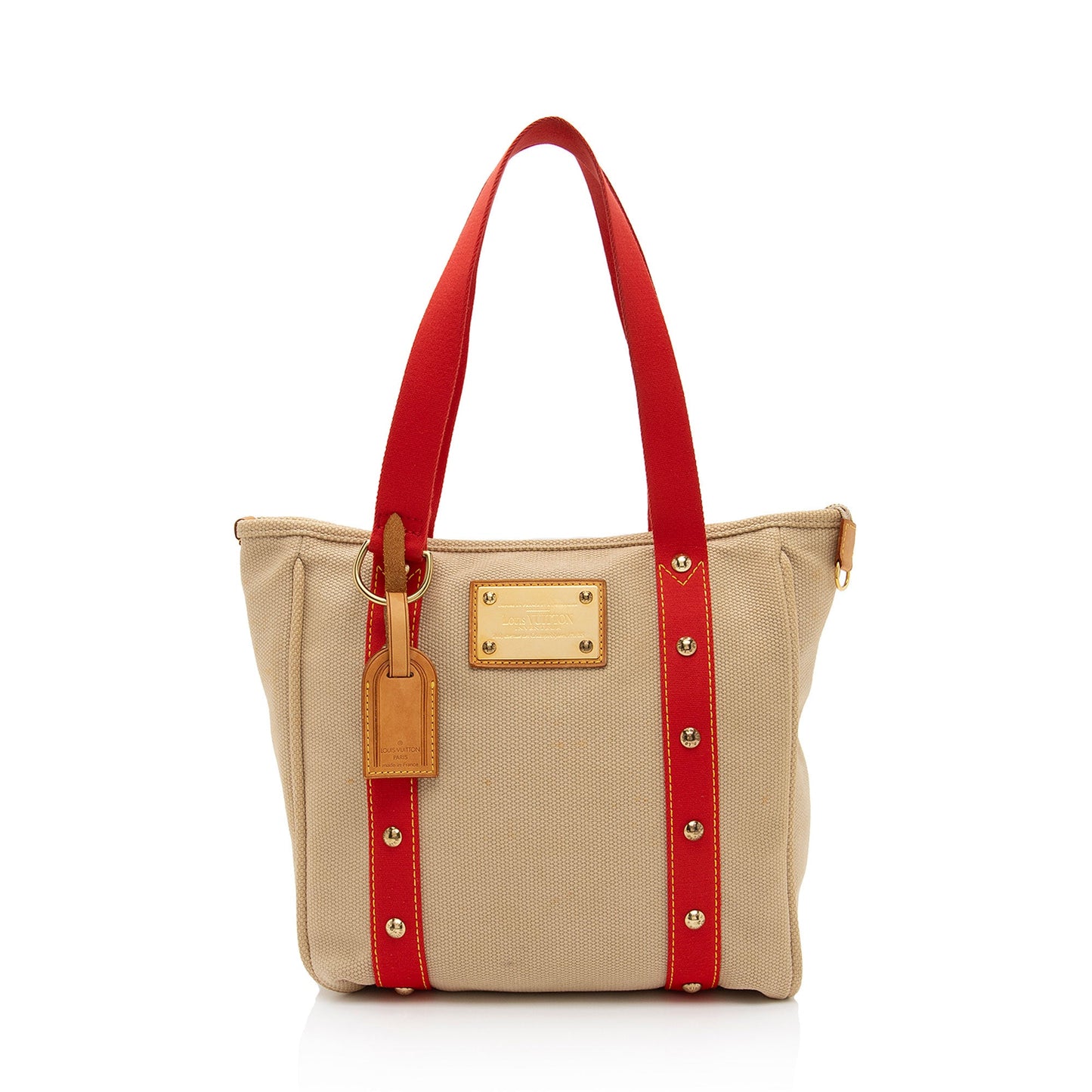 Louis Vuitton Canvas Antigua Cabas MM Tote (SHF-zkEfXc)