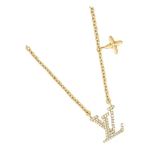 LOUIS VUITTON LV CRYSTAL MONOGRAM COLLIER NECKLACE