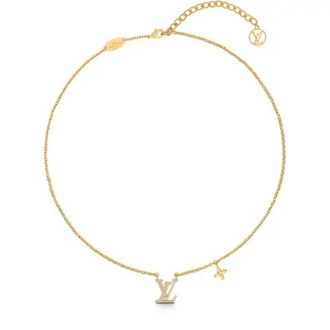 LOUIS VUITTON LV CRYSTAL MONOGRAM COLLIER NECKLACE