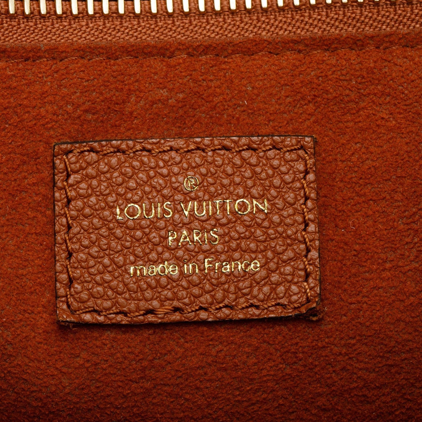 Louis Vuitton Congac Monogram Giant Empreinte Leather Neverfull MM