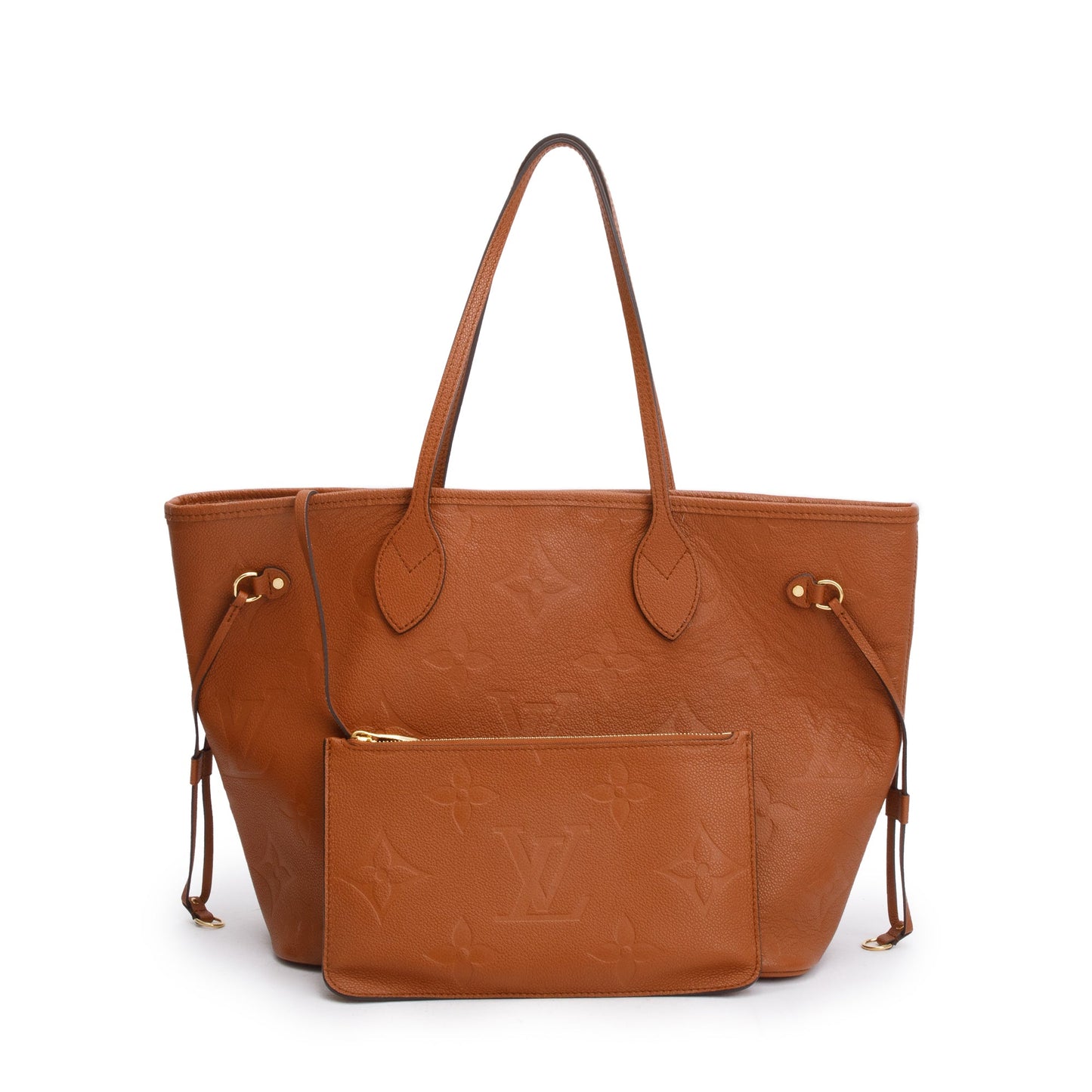 Louis Vuitton Congac Monogram Giant Empreinte Leather Neverfull MM
