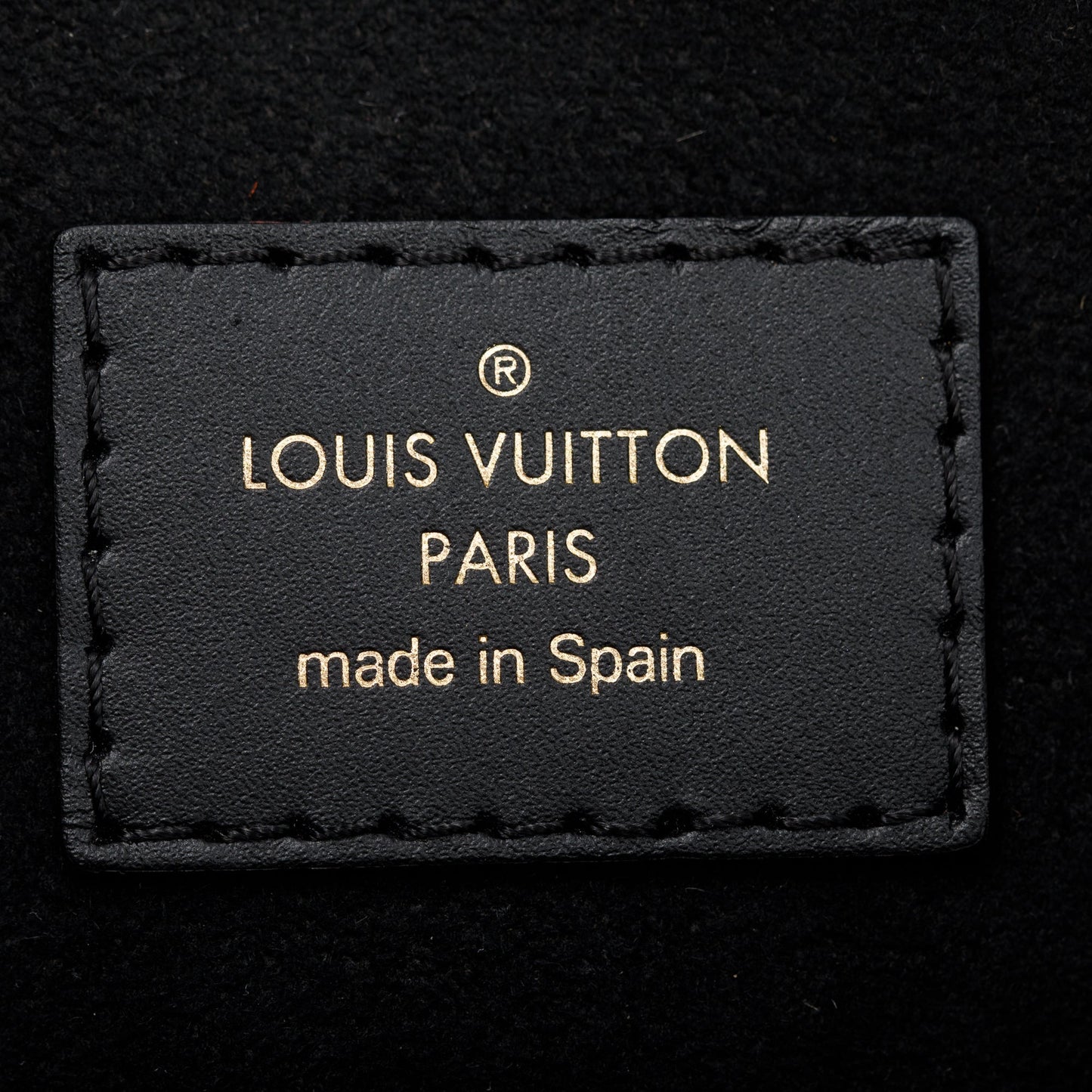 Louis Vuitton Creme & Khaki Leather Monogram V Tote MM