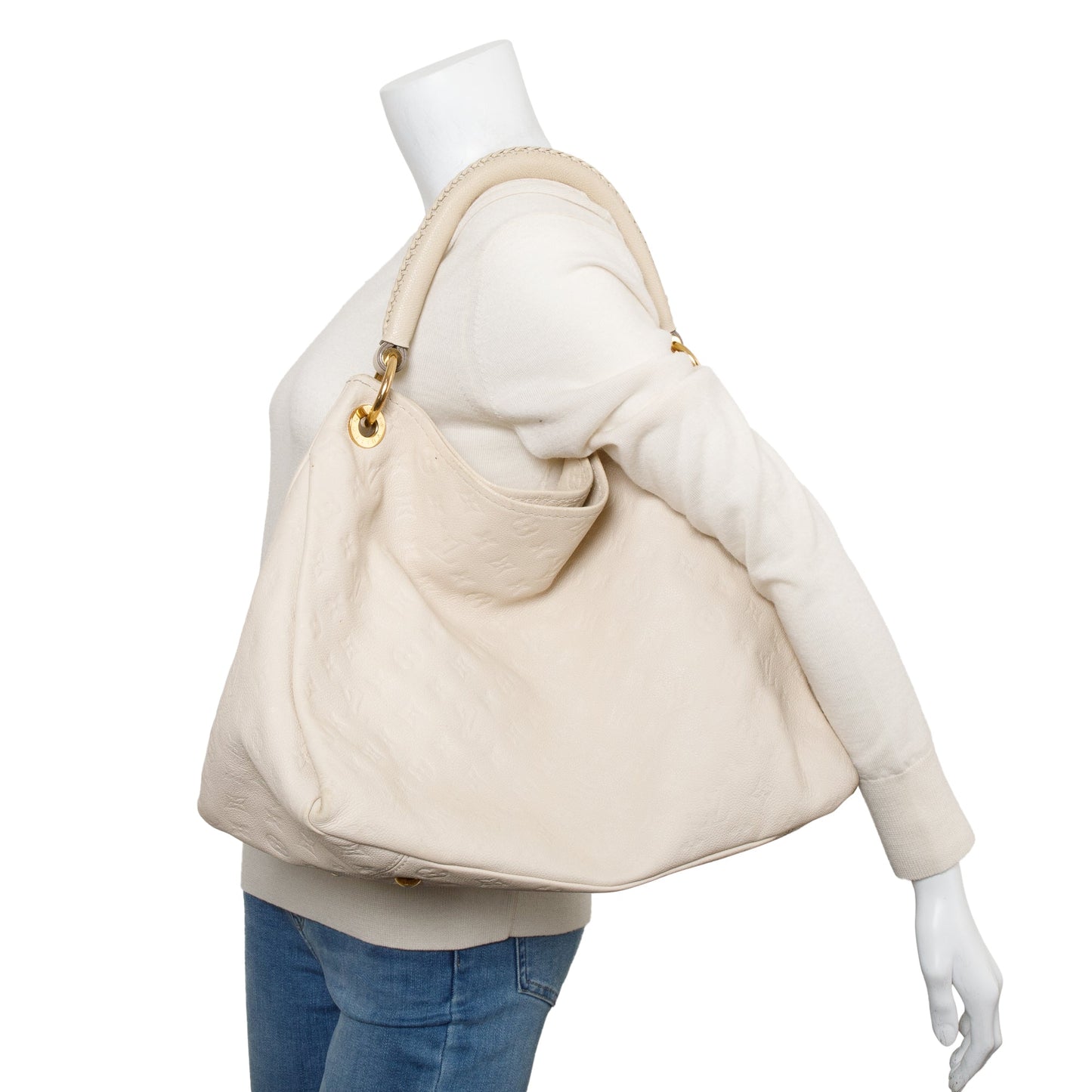 Louis Vuitton Creme Monogram Empreinte Artsy MM