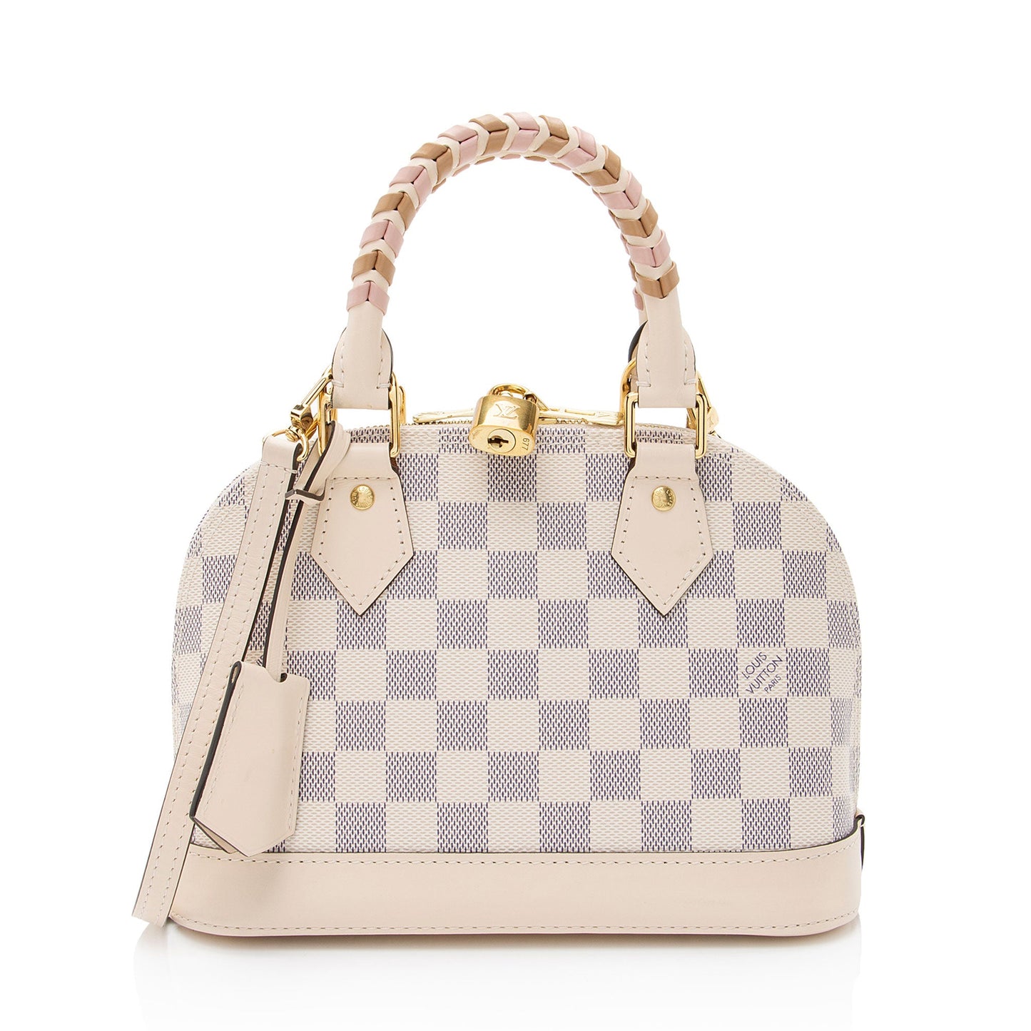 Louis Vuitton Damier Azur Braided Alma BB Satchel
