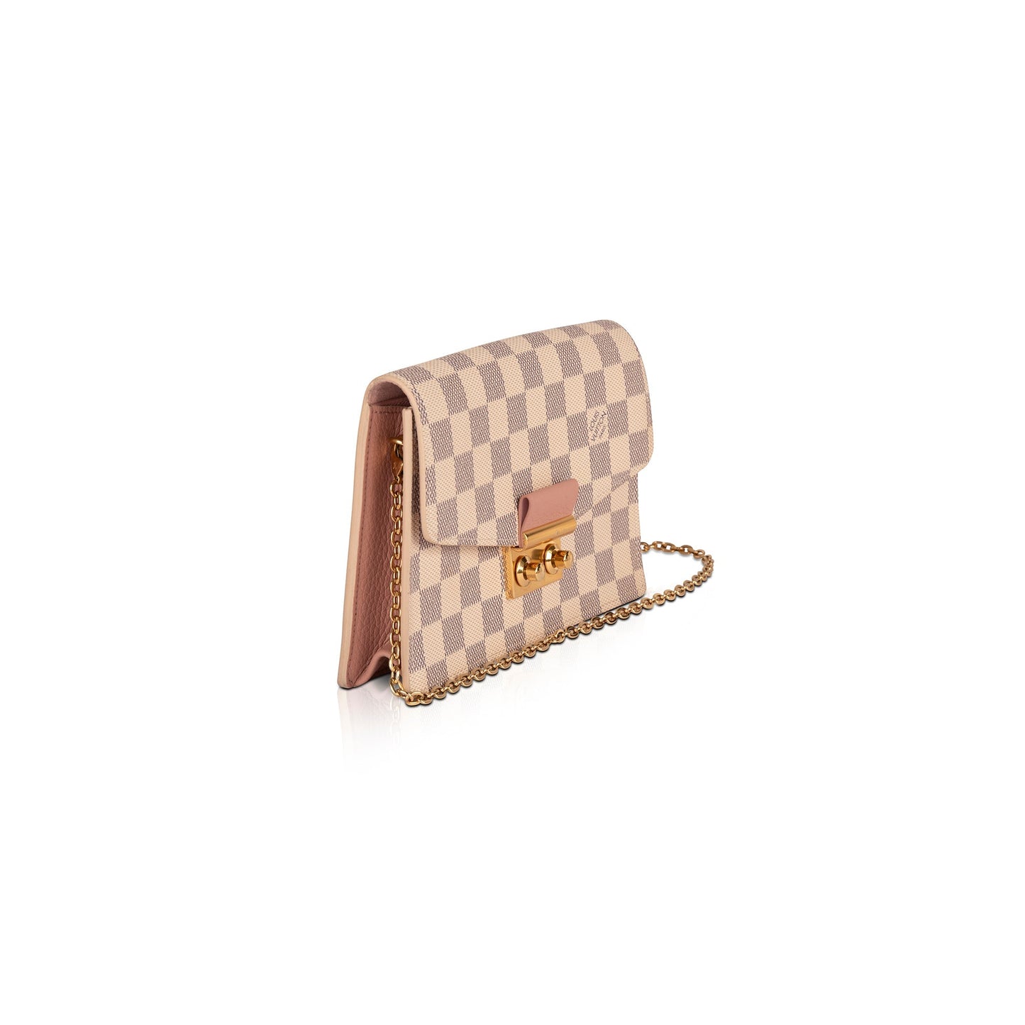 Louis Vuitton Damier Azur Croisette Chain Wallet