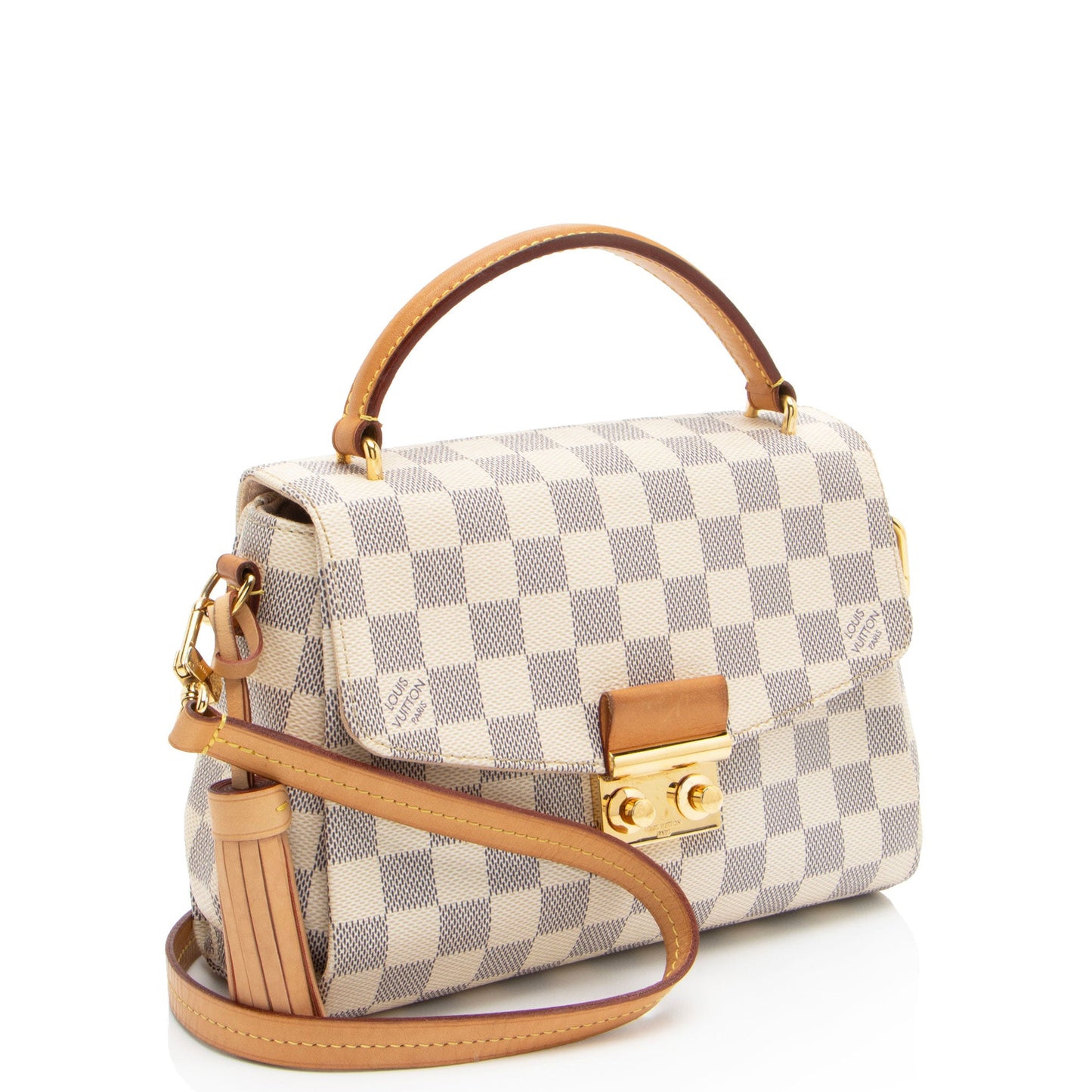 Louis Vuitton Damier Azur Croisette Shoulder Bag (SHF-crwpX0)