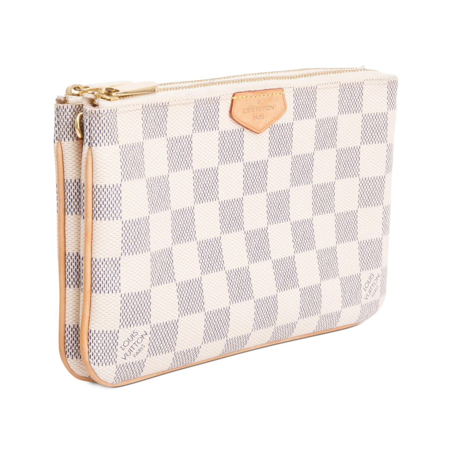 Louis Vuitton Damier Azur Double Zip Pochette