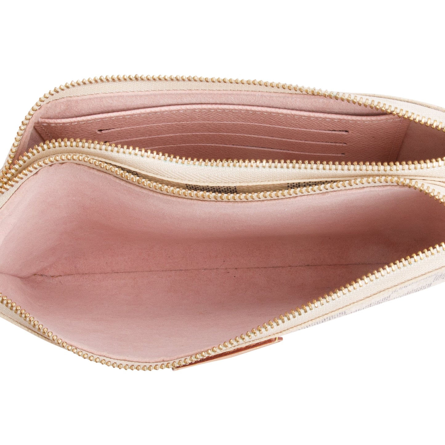 Louis Vuitton Damier Azur Double Zip Pochette