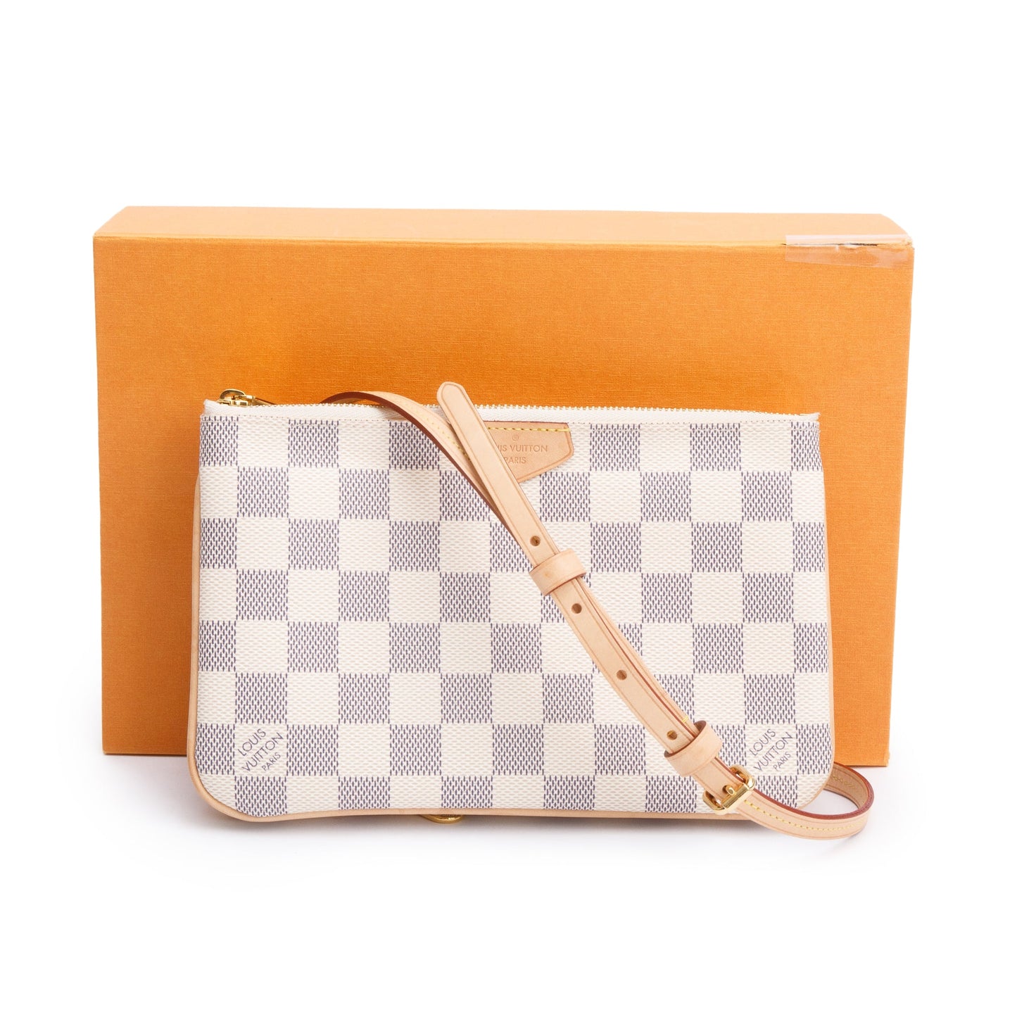 Louis Vuitton Damier Azur Double Zip Pochette