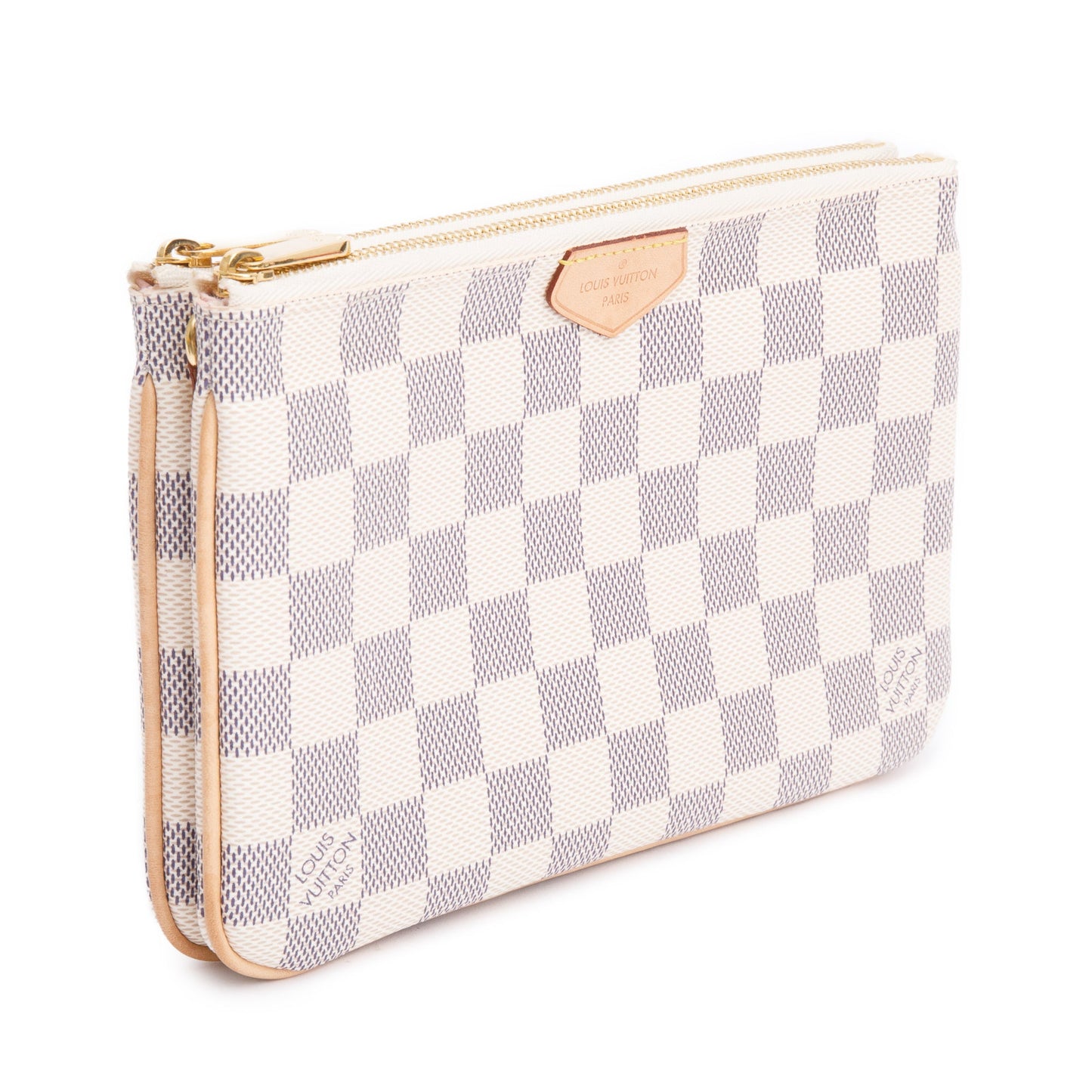 Louis Vuitton Damier Azur Double Zip Pochette