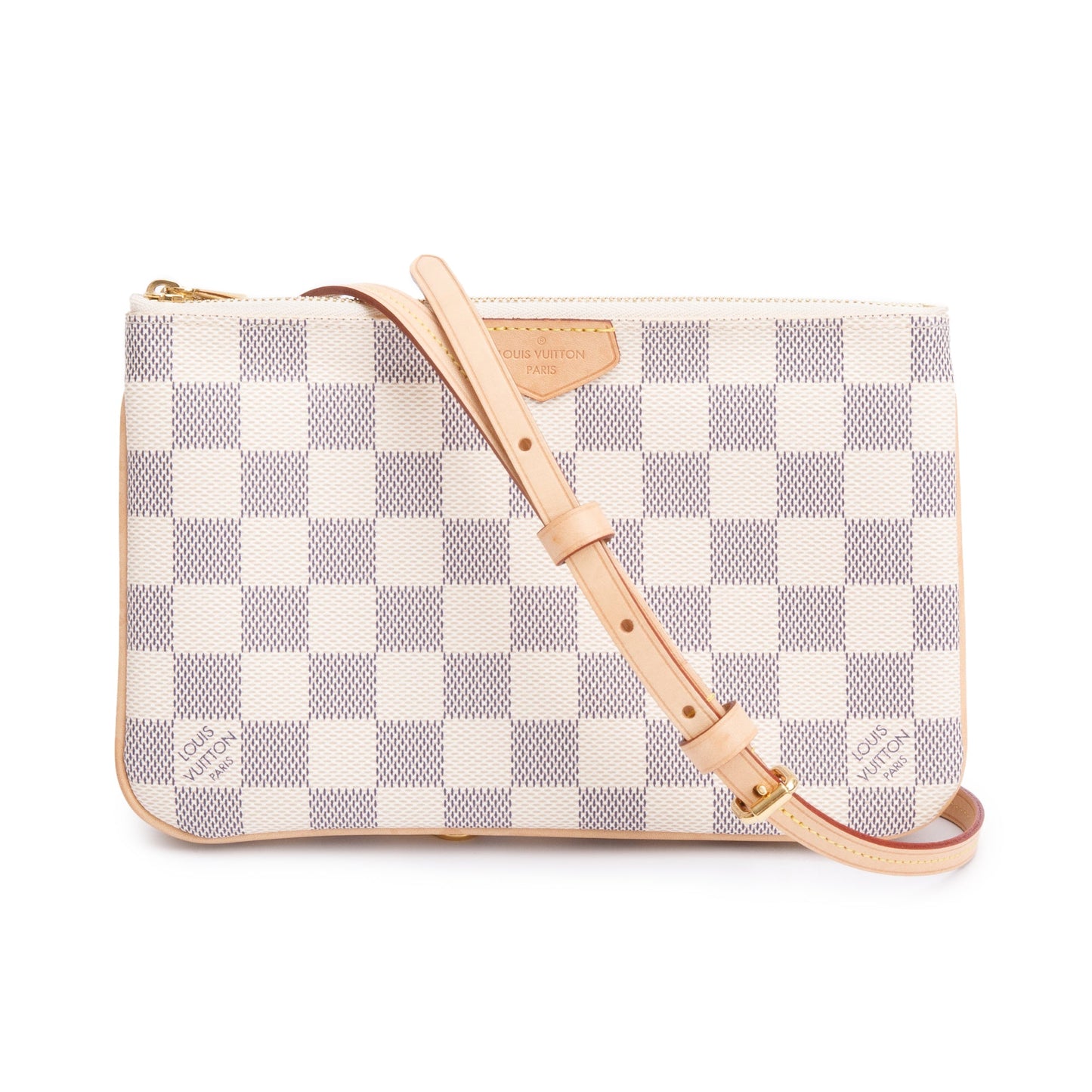 Louis Vuitton Damier Azur Double Zip Pochette