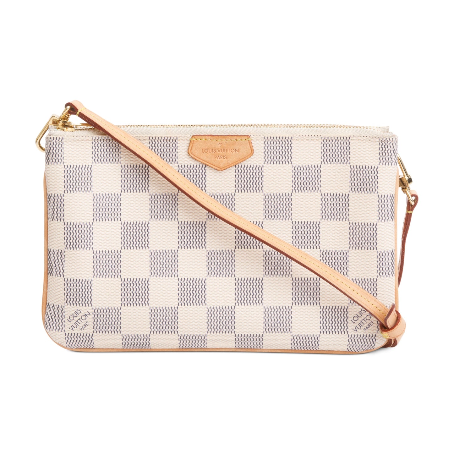 Louis Vuitton Damier Azur Double Zip Pochette