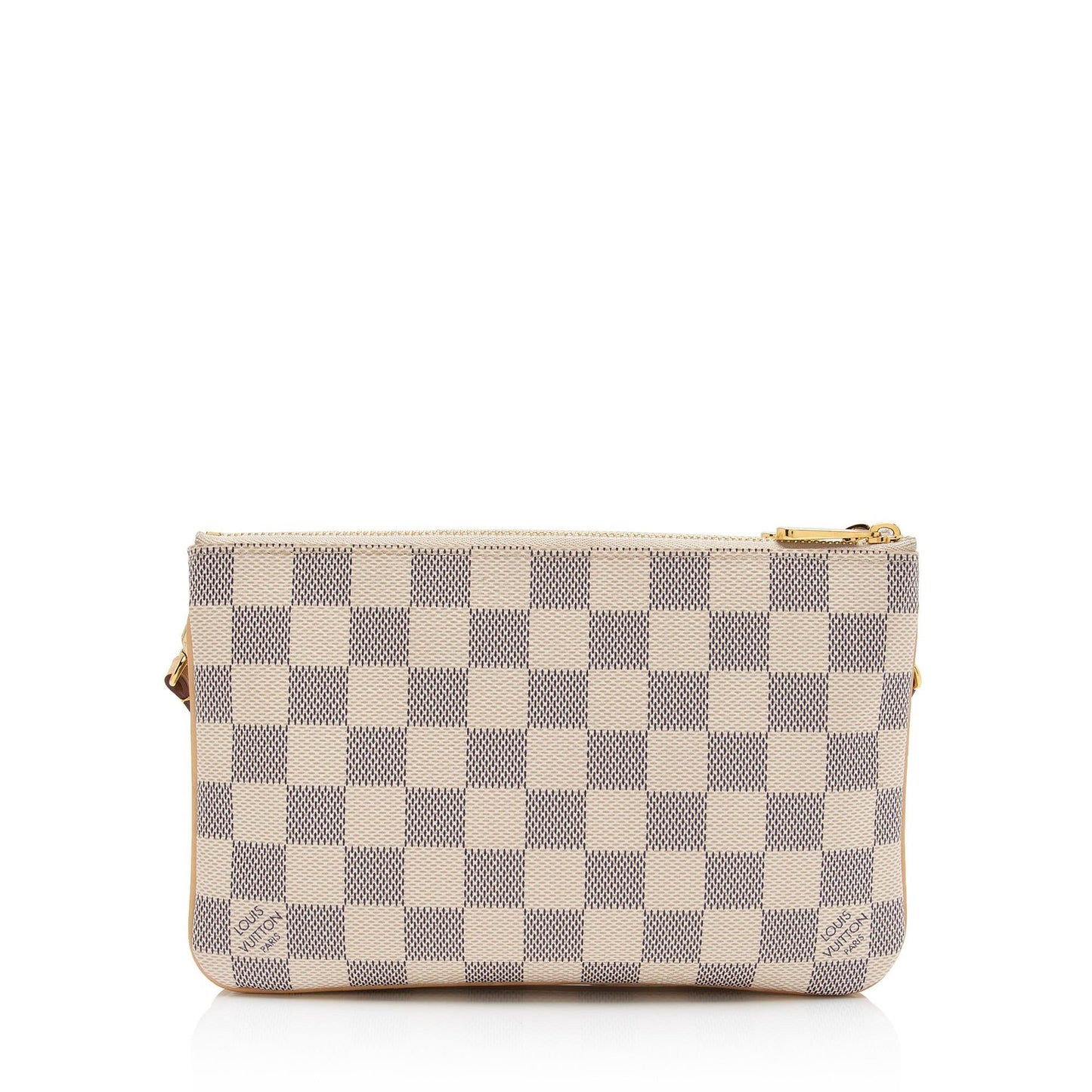 Louis Vuitton Damier Azur Double Zip Pochette (SHF-p269jg)