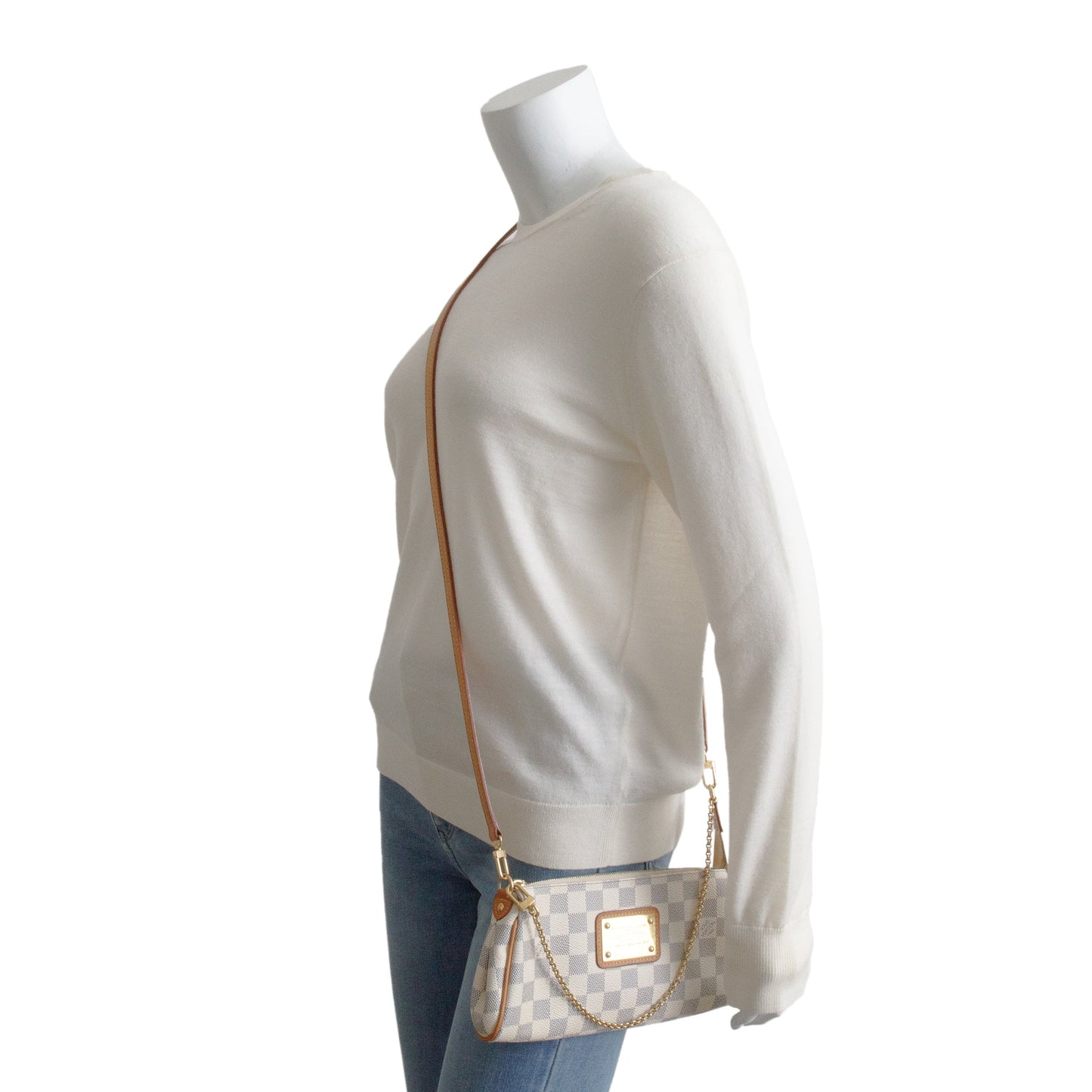 Louis Vuitton Damier Azur Eva Clutch