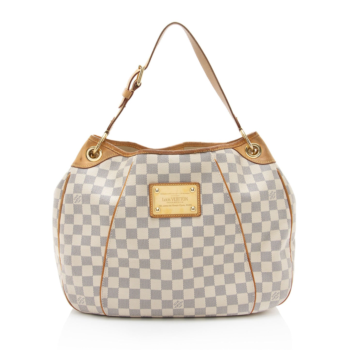 Louis Vuitton Damier Azur Galliera PM Shoulder Bag (SHF-02O8aJ)