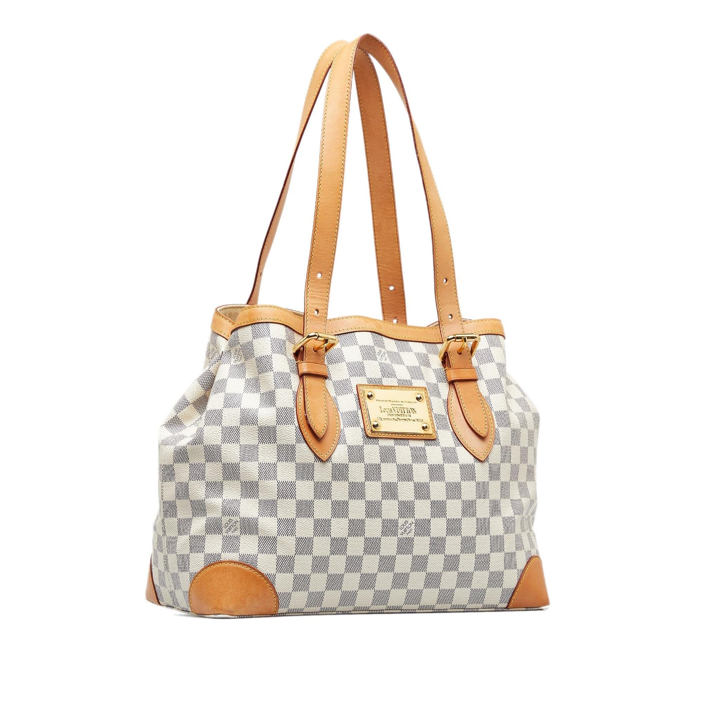 Louis Vuitton Damier Azur Hampstead MM (SHG-kaC4mf)