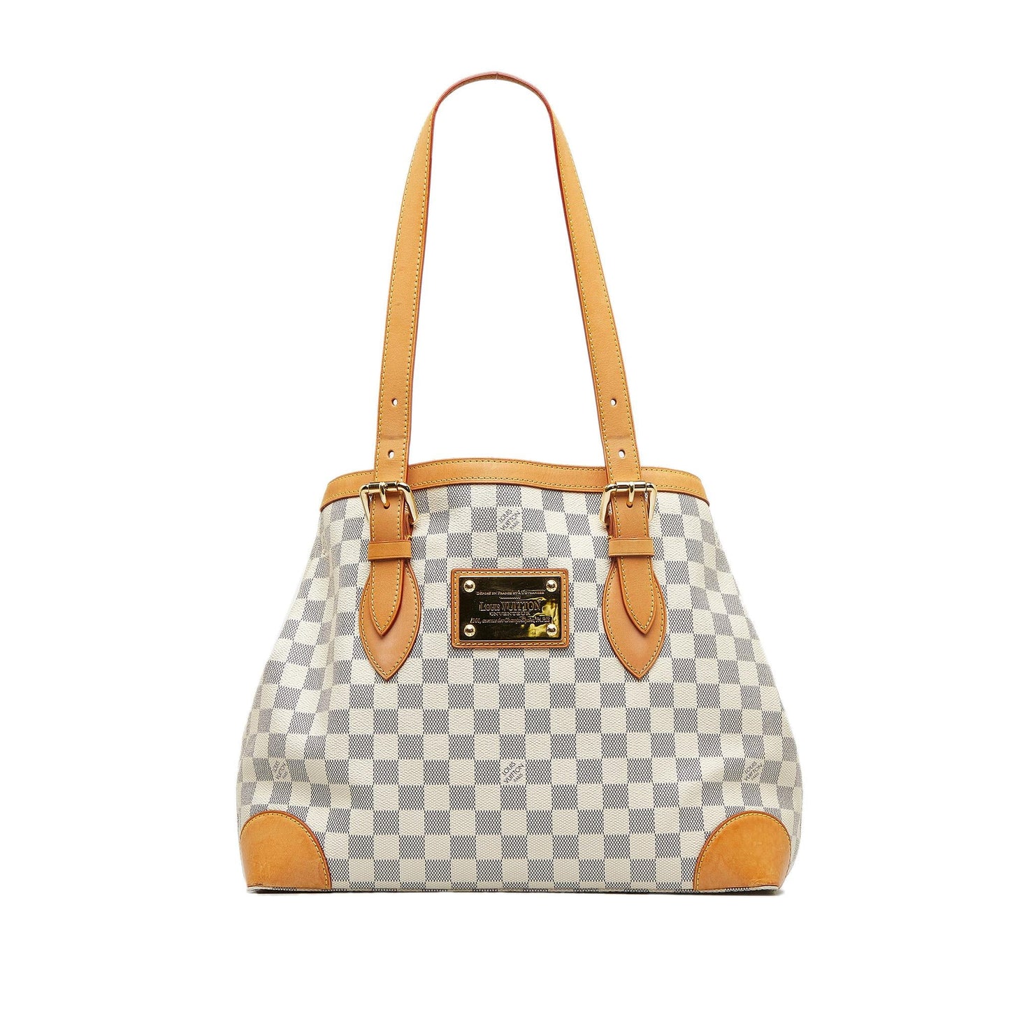Louis Vuitton Damier Azur Hampstead MM (SHG-rvnWY8)
