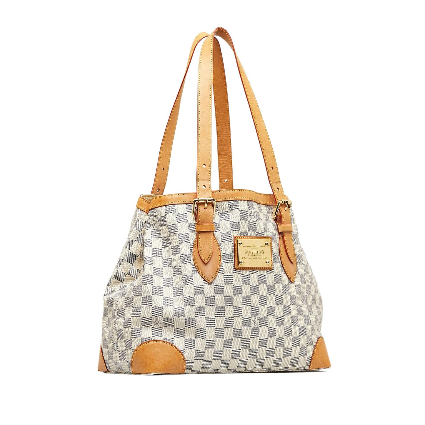 Louis Vuitton Damier Azur Hampstead MM (SHG-rvnWY8)