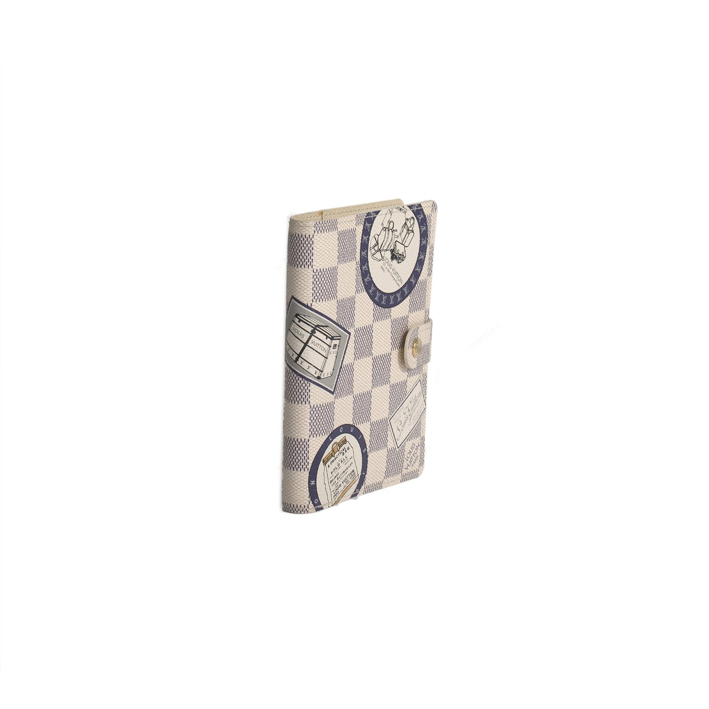 Louis Vuitton Damier Azur Illustre Small Ring Agenda Cover