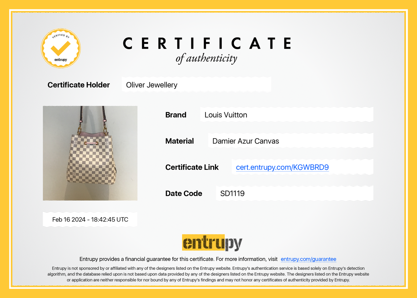 Louis Vuitton Damier Azur Neonoe MM