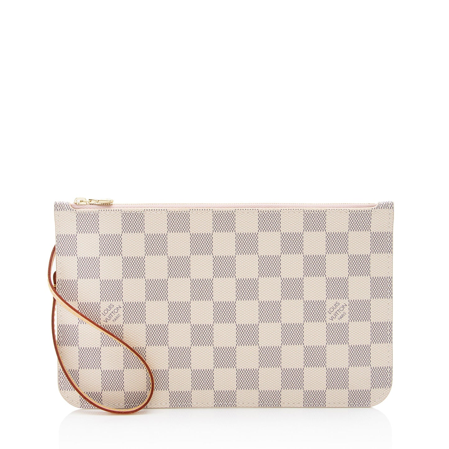 Louis Vuitton Damier Azur Neverfull MM Pochette - FINAL SALE (SHF-J7z27Y)