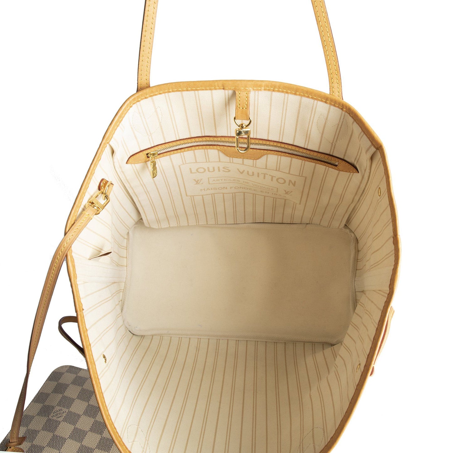 Louis Vuitton Damier Azur Neverfull MM with Pouch